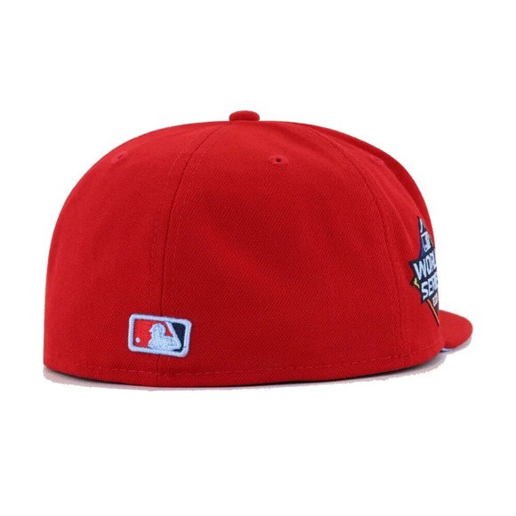 New Era Washington Nationals Scarlet Cloud Under 59FIFTY Fitted Hat Size 7 1/2 - Picture 4 of 5